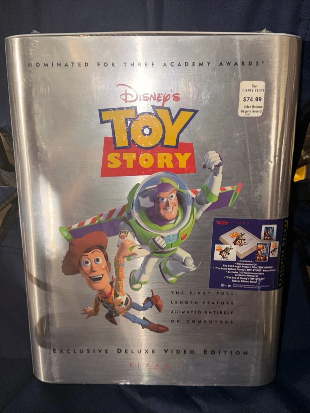 Disney Toy Story Deluxe Kids Collectible Tin - Silver